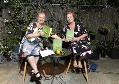 Cass Moriarty & Melissa Ashley at the launch of The Bee and The Orange